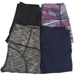 Victoria's Secret Sport VSX 4pc‎ Lot Knockout Leggings S Small Black Grey Navy